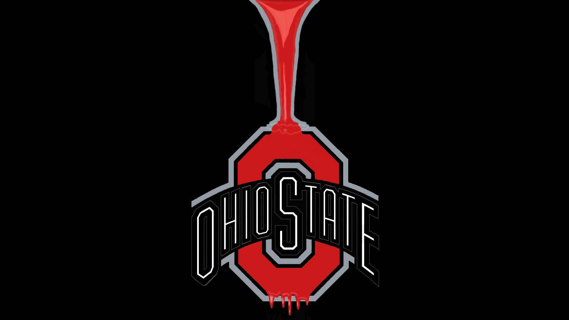 Ohio State University Drip Effect Wallpaper