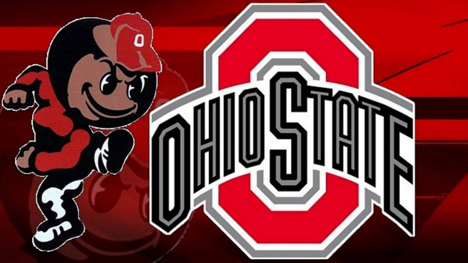 Ohio State University Mascot Digital Illustration Background