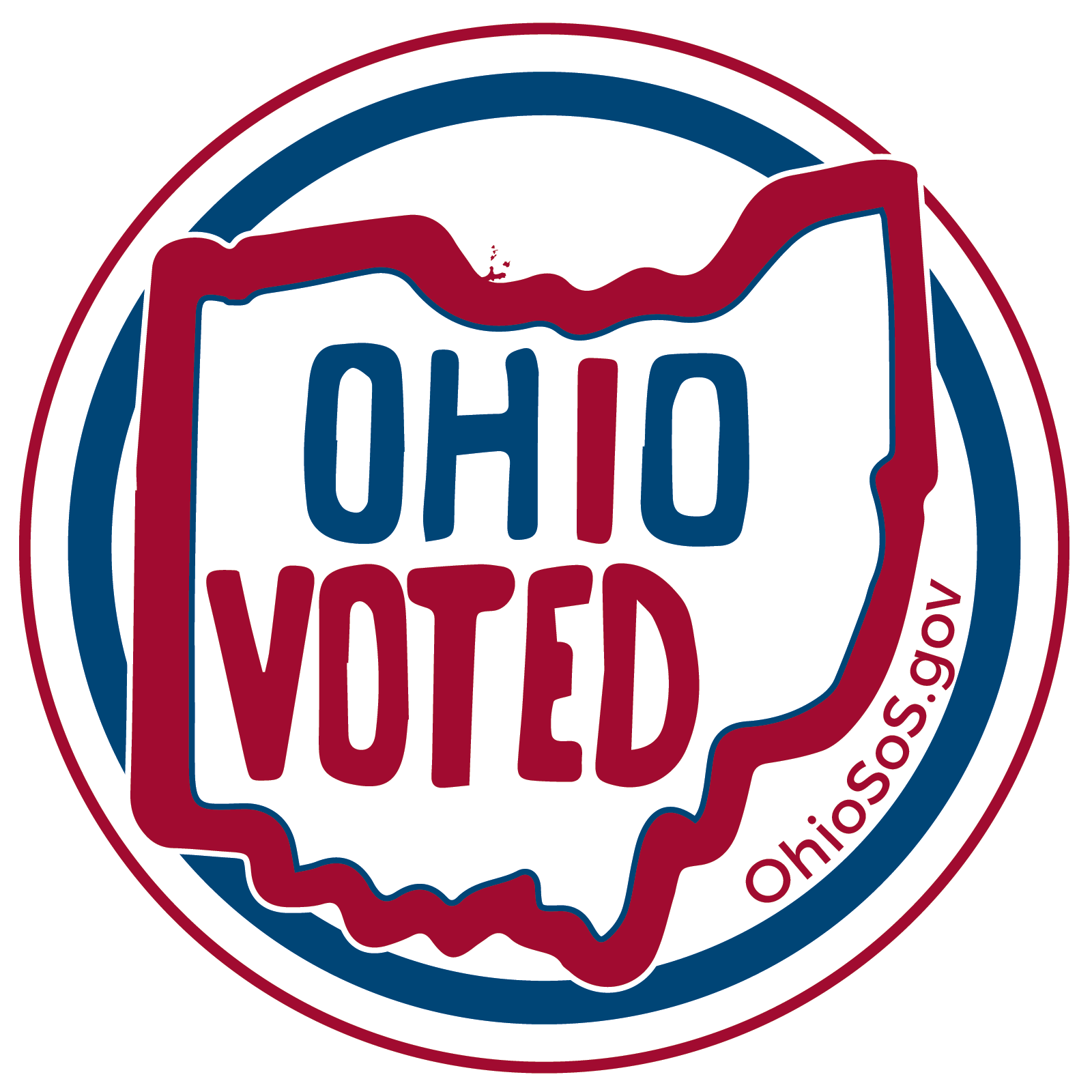 Ohio Voted Sticker Graphic PNG
