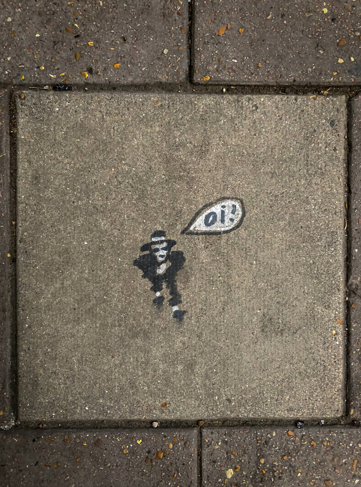 Oi Man Minimalist Street Art