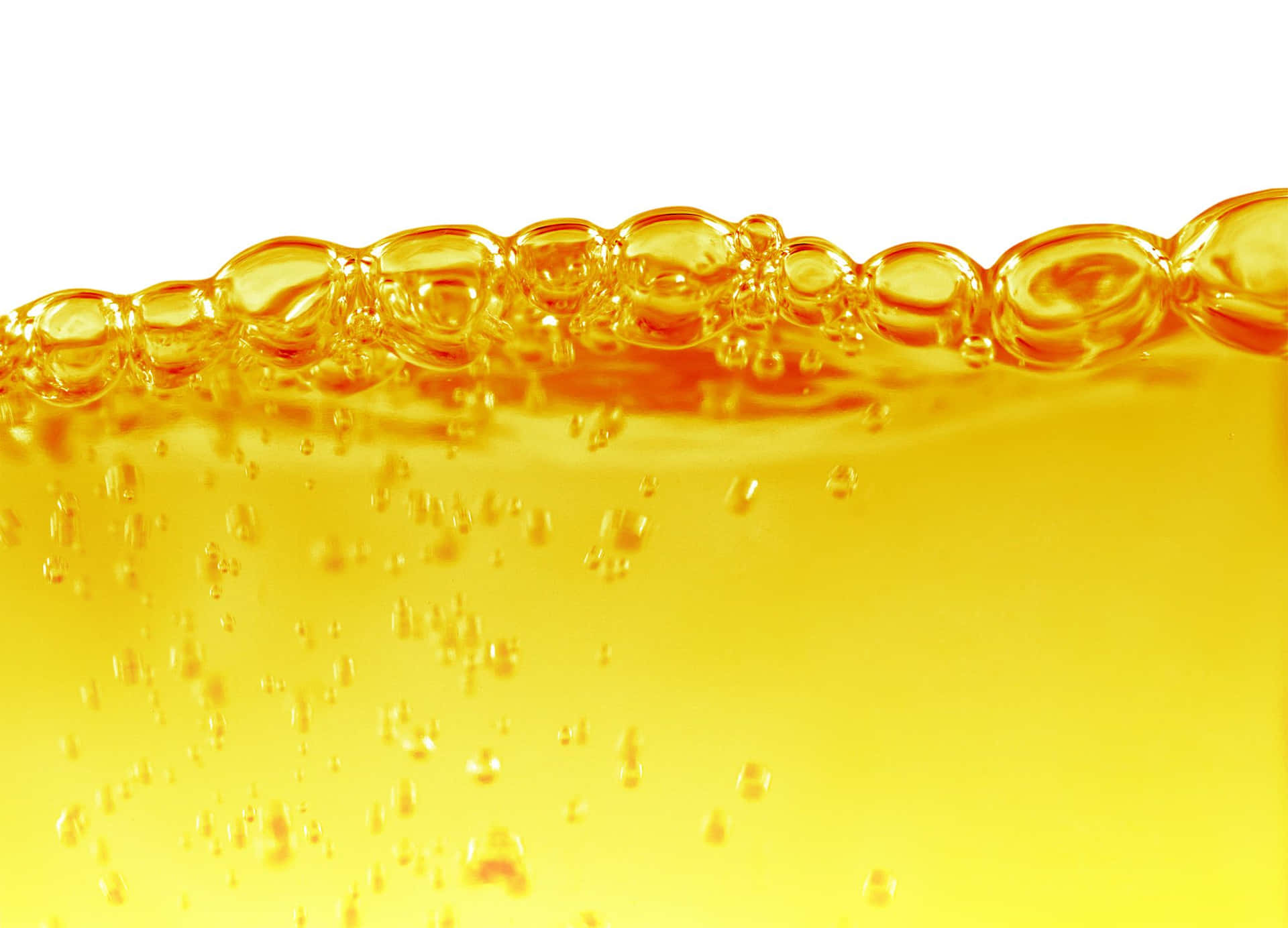 A Yellow Liquid With Bubbles