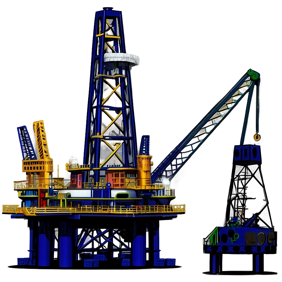 Oil Rig Structure Png 06122024 PNG