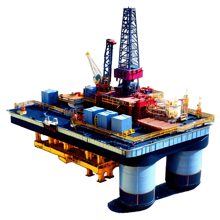 Oil Rig Under Construction Png Vvr21 PNG