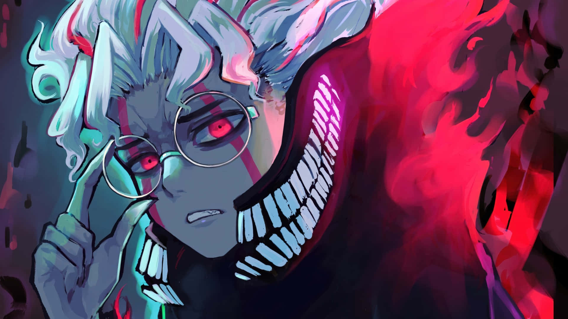 Transformación Oscura De Okarun Fondo de pantalla