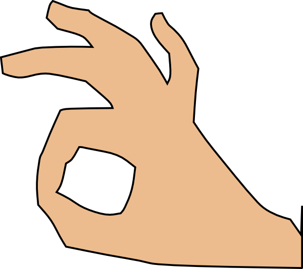 Okay Hand Gesture Illustration PNG