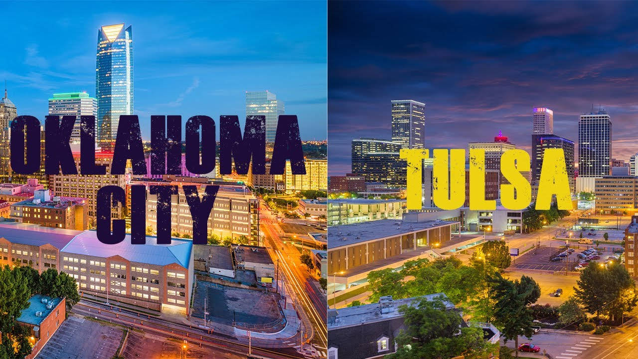 Oklahoma City Downtown Tulsa Skyline