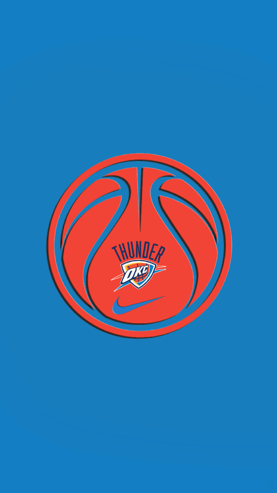 Oklahoma City Thunder Basketball Grafik Wallpaper