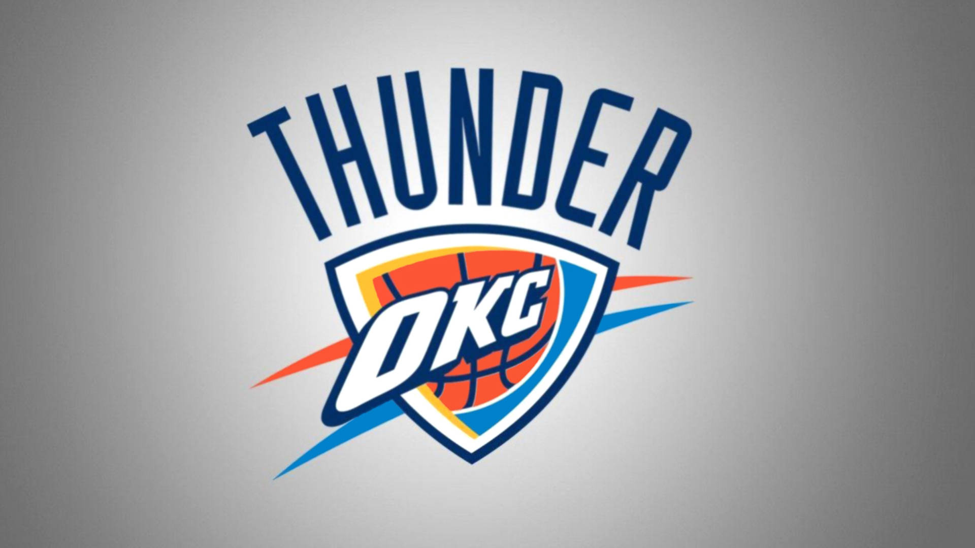 Oklahoma City Thunder Gray Background Wallpaper