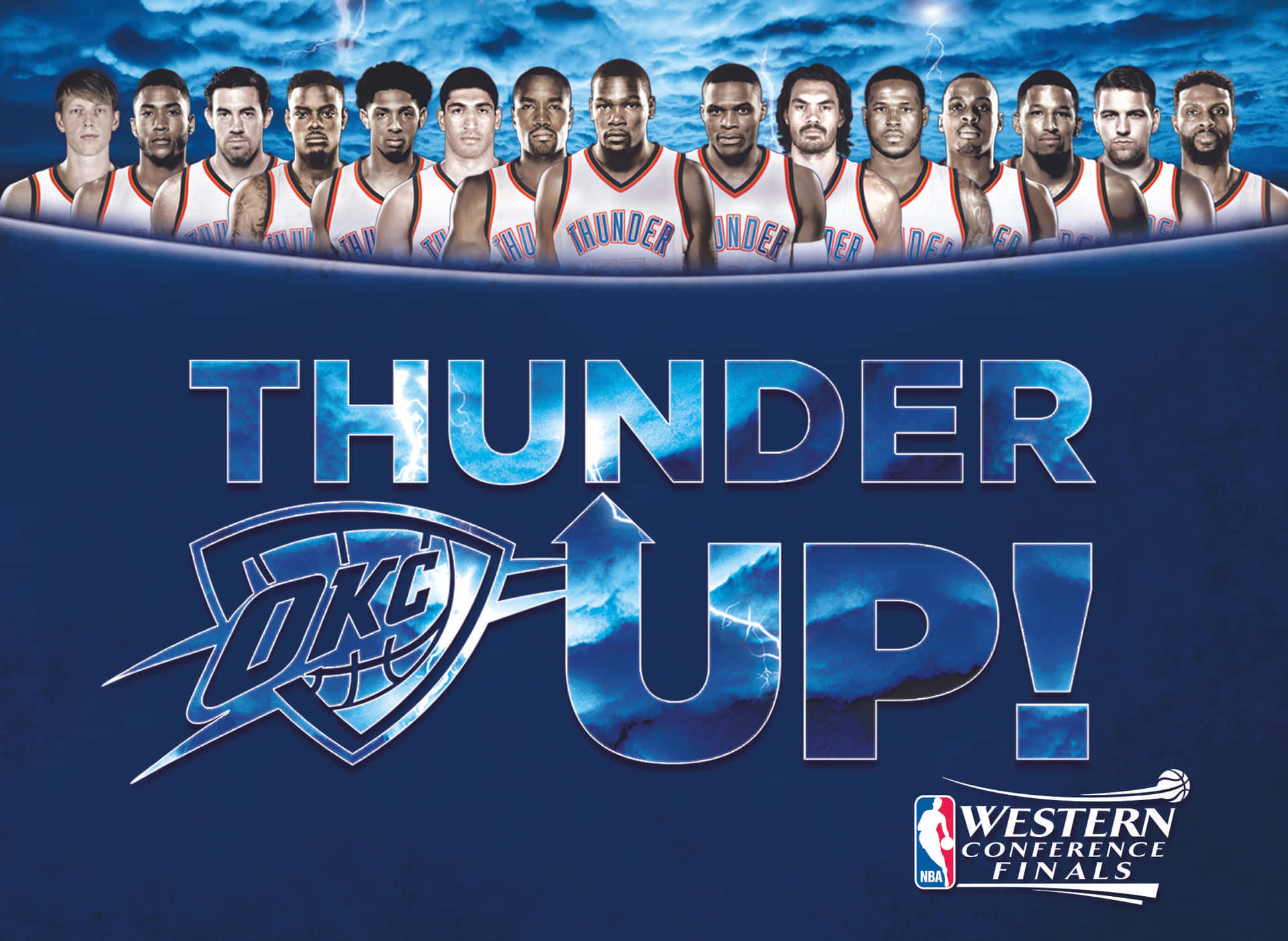 Oklahoma City Thunders 2012 Western Conference Finals Wallpaper