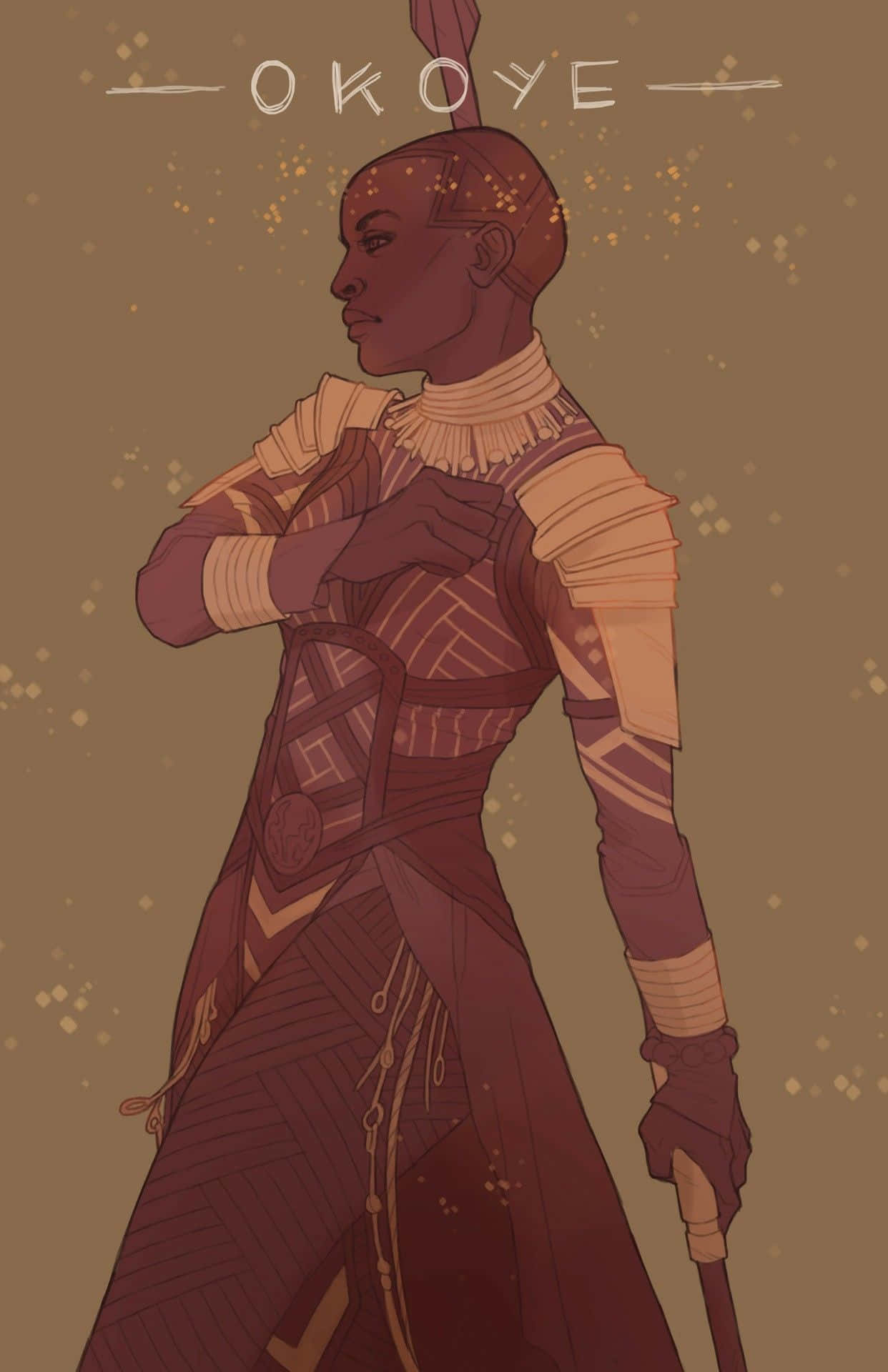 Okoye - Warrior of Wakanda Wallpaper
