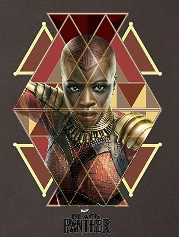 Okoye, De Onverschrokken Krijger Van De Dora Milaje Uit Black Panther Achtergrond