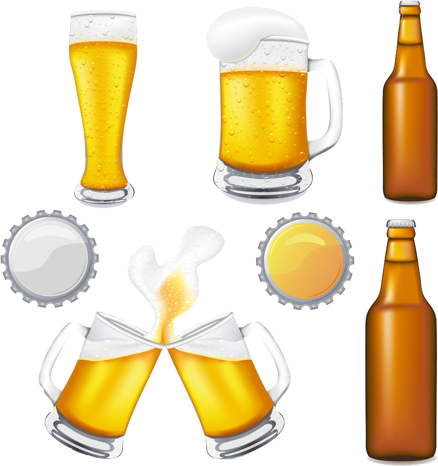 Oktoberfest Beer Variety Graphic PNG