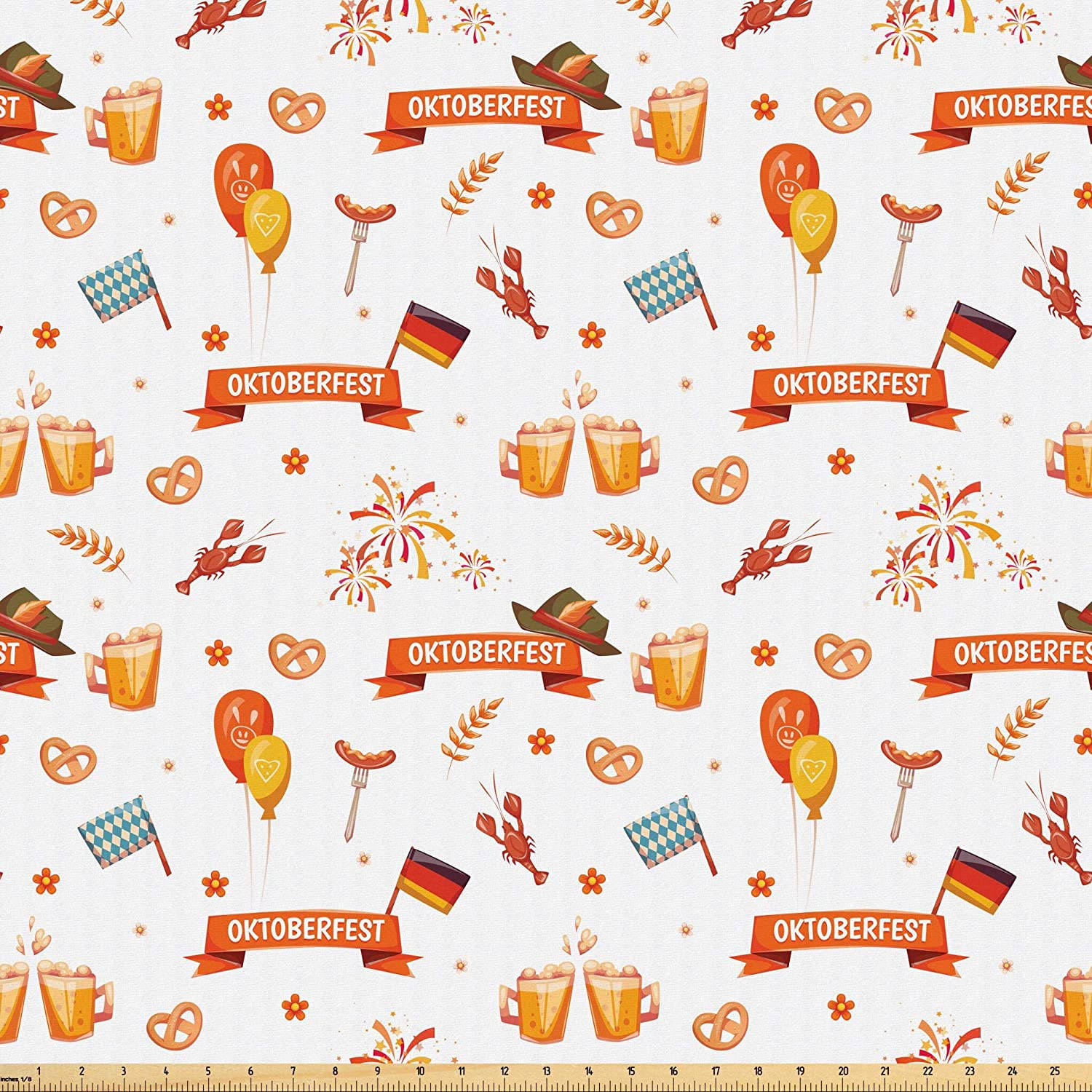 Oktoberfest Icons Pattern