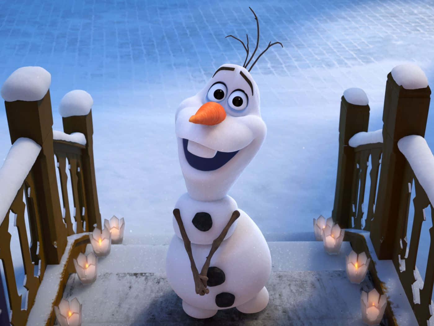 Olaf, the lovable snowman from Disney's Frozen