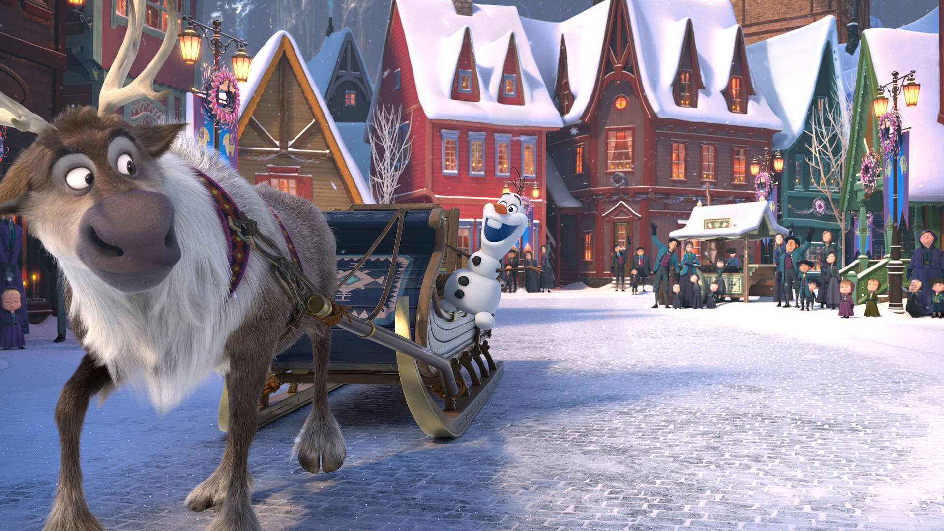 Olaf And Sven Adventure Wallpaper