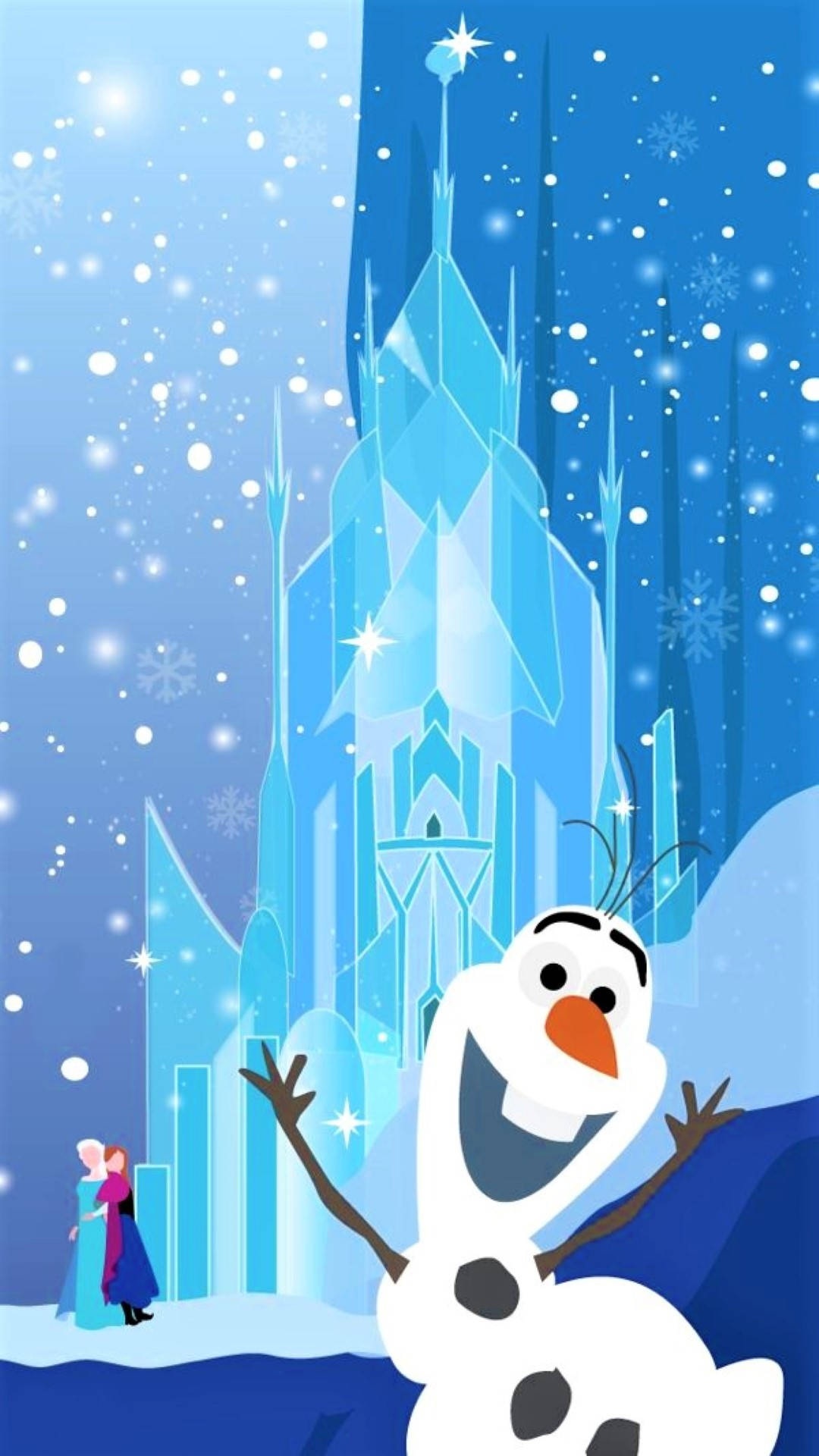 Download Olaf And The Ice Castle Wallpaper 