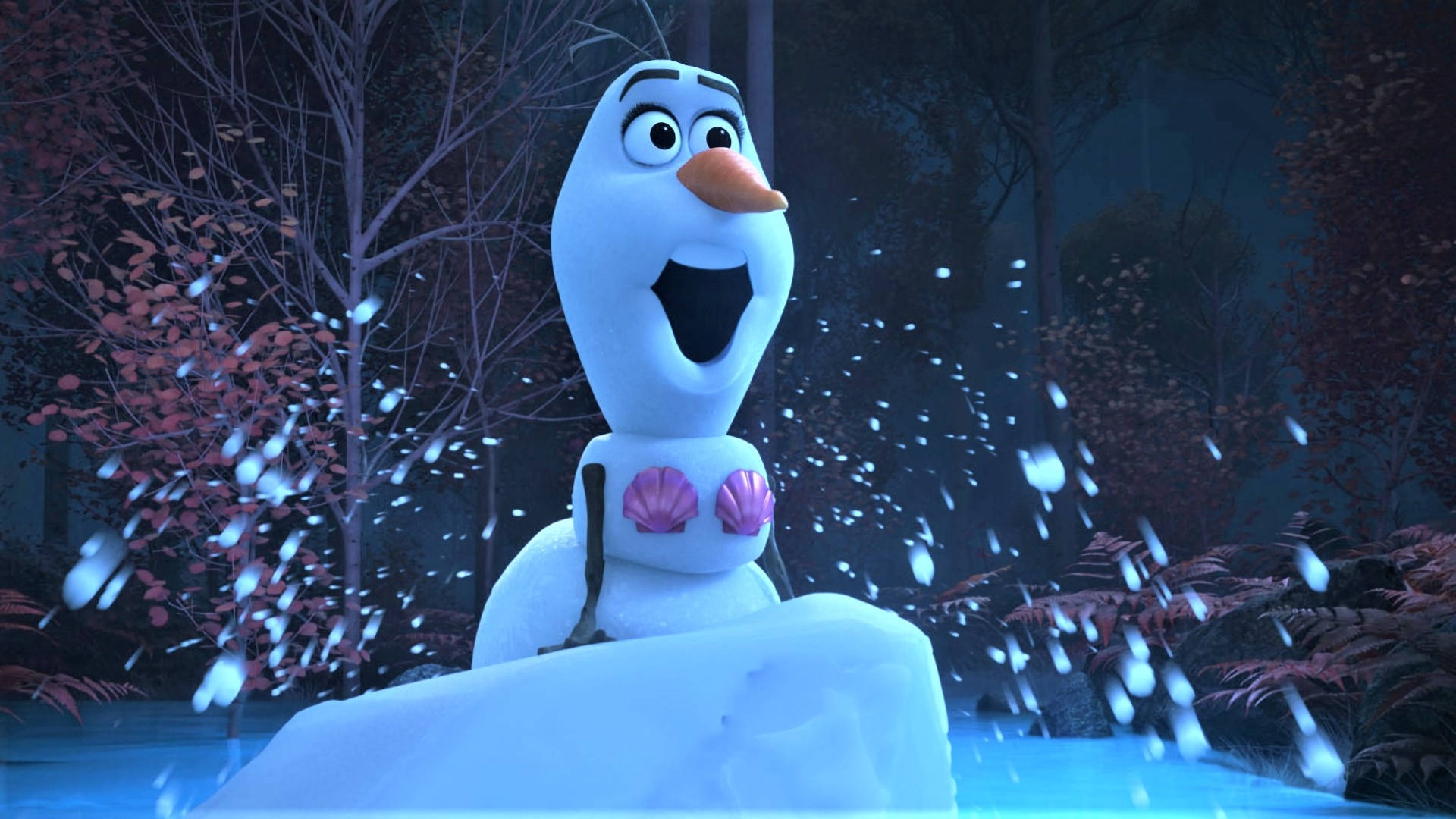 Olaf As A Mermaid Wallpaper