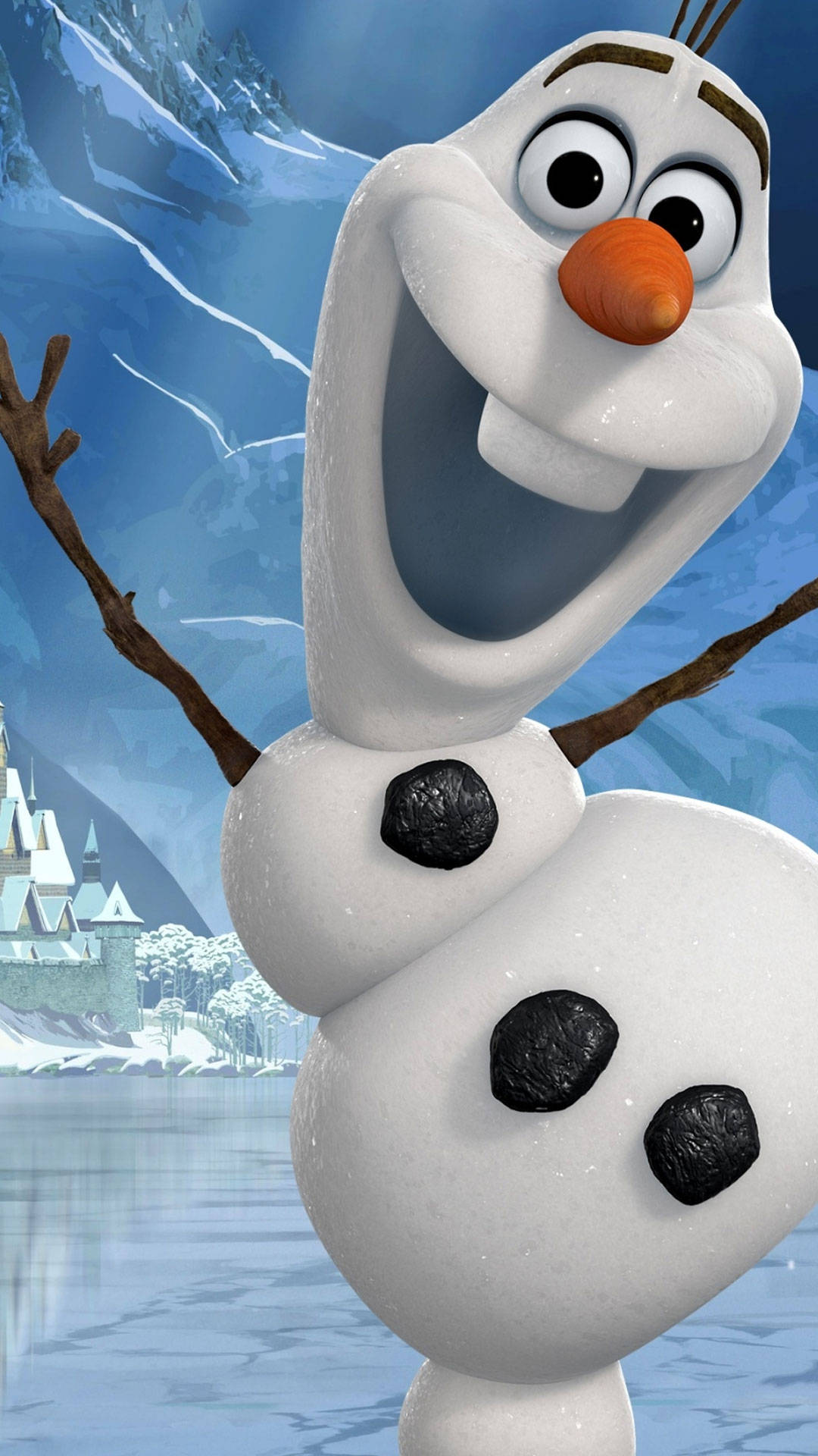 Olaf Em Frozen Disney Iphone Papel de Parede