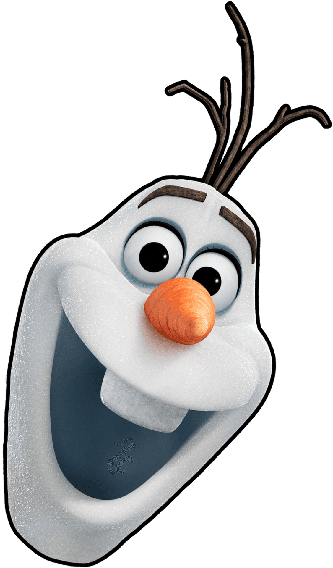 Olaf Frozen Character Portrait PNG