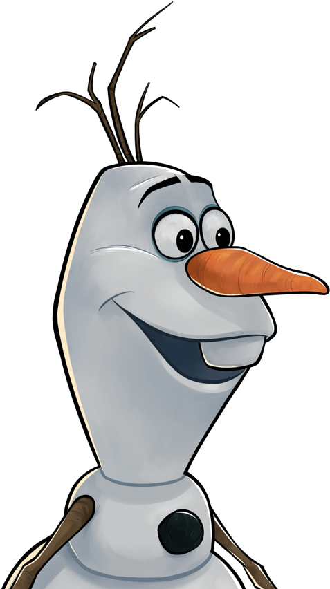 Olaf Frozen Character Portrait PNG