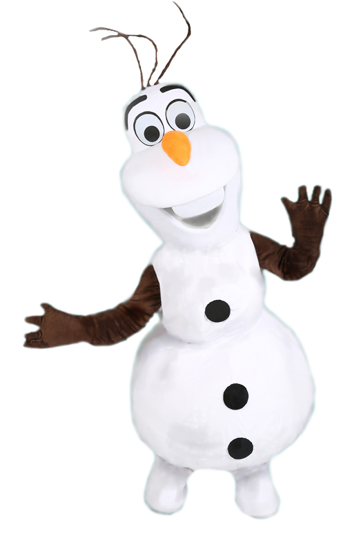 Olaf Frozen Character Waving PNG