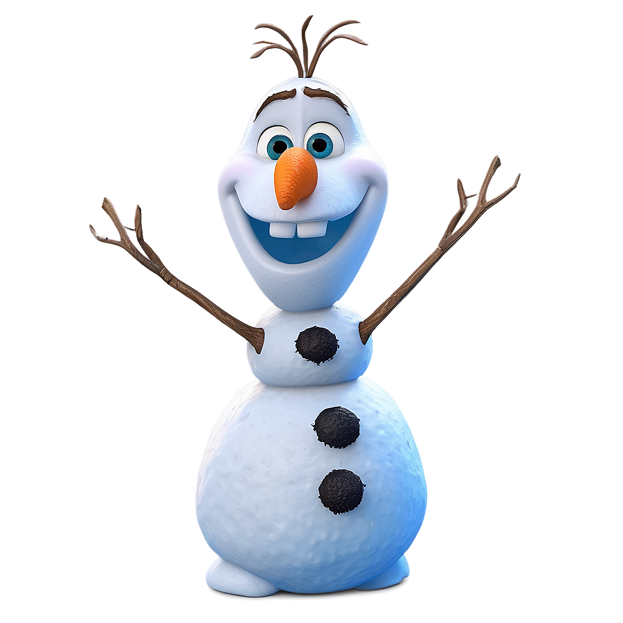 Olaf Frozen Landscape Png 05232024 PNG