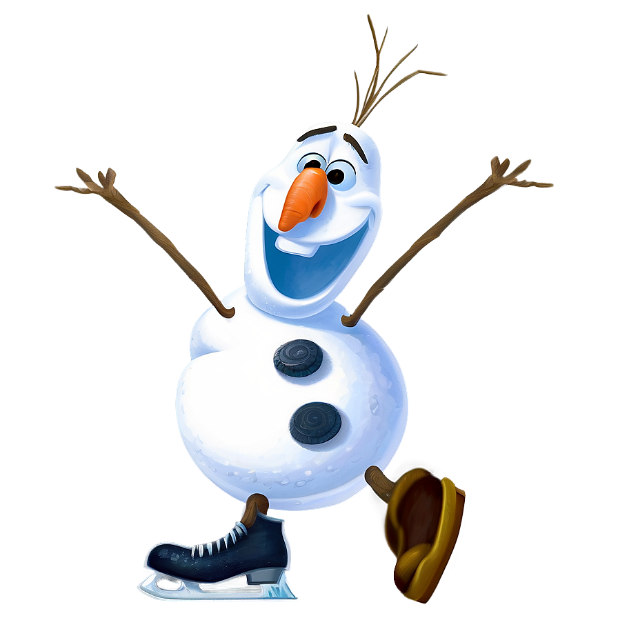 Olaf Ice Skating Png Qyp72 PNG