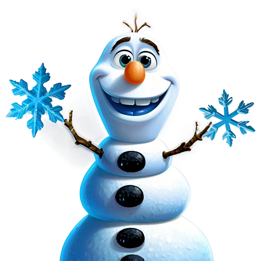 Olaf Snowflake Background Png 65 PNG