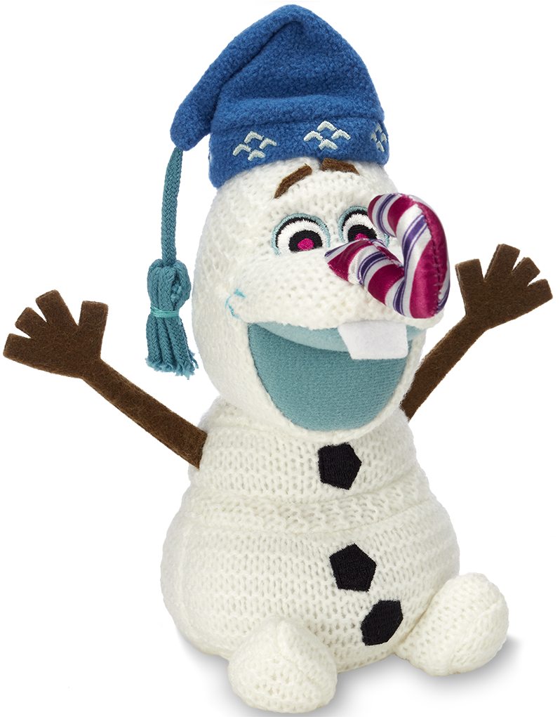 Olaf Snowman Plush Toy With Hat PNG