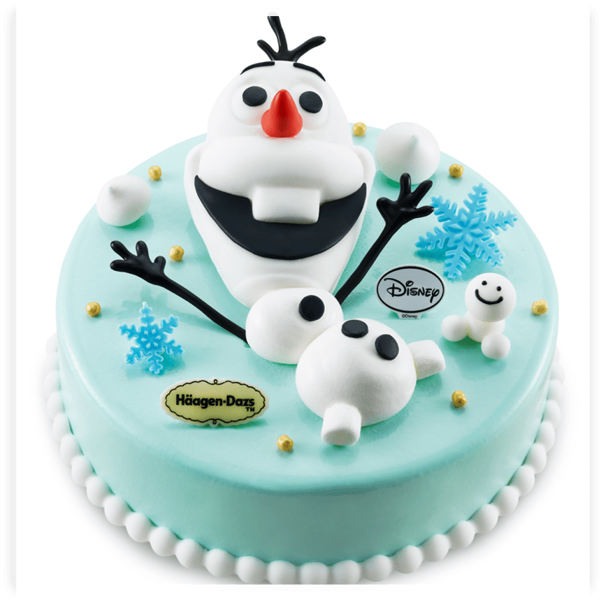 Olaf Themed Disney Cake PNG