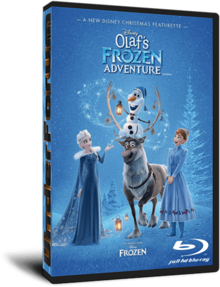 Olafs Frozen Adventure Blu Ray Cover PNG