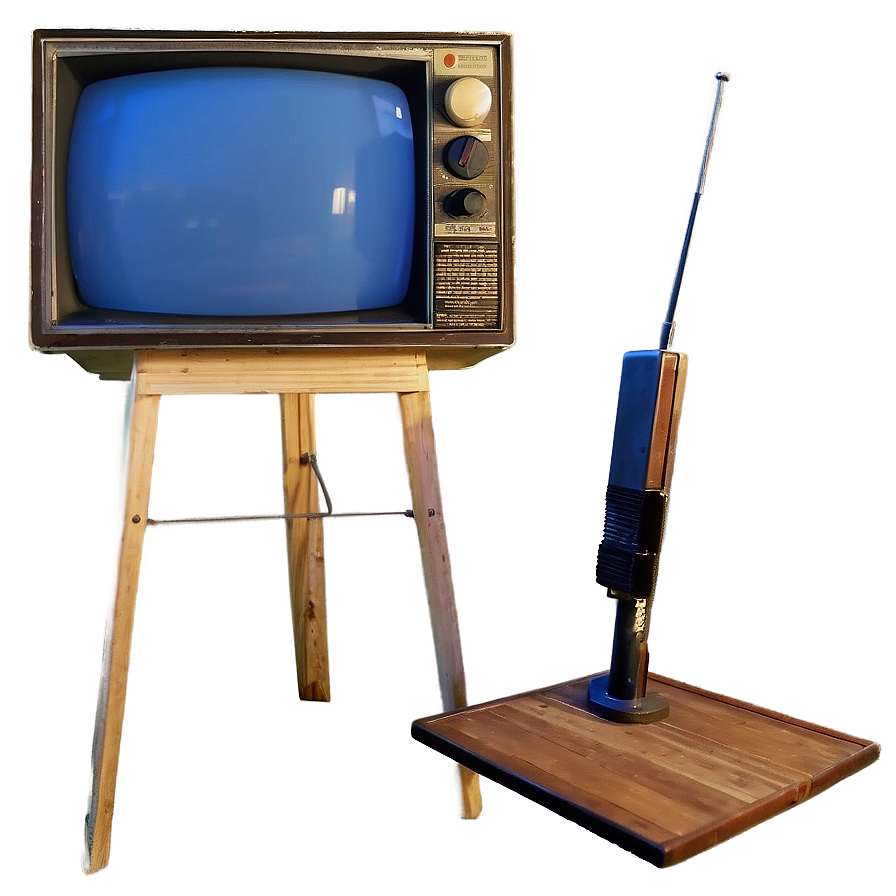 Old Analog Tv Set Png 05252024 PNG