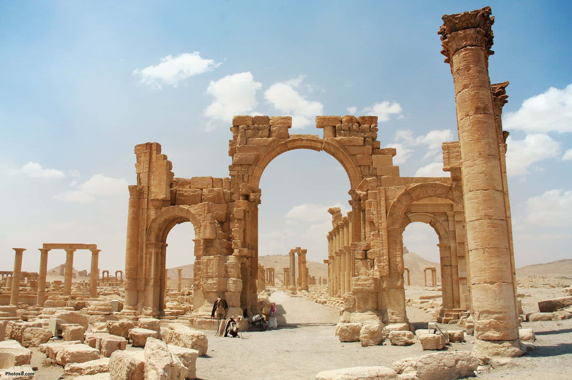Palmyrauna Ciudad En Siria
