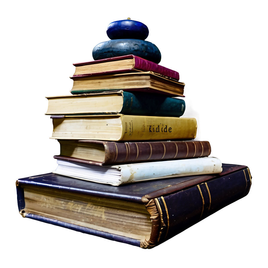 Old Book Stack Png Wce28 PNG