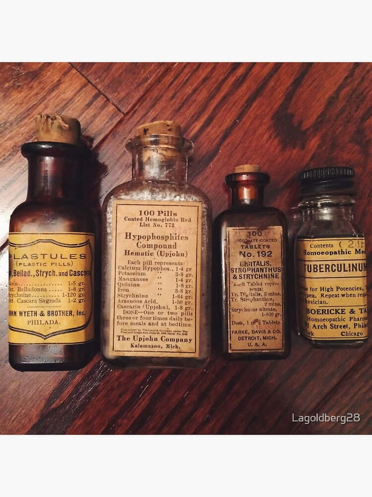 Botellasde Medicina Vintage