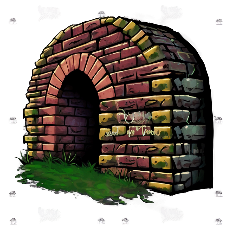 Old Brick Tunnel Png Cos PNG