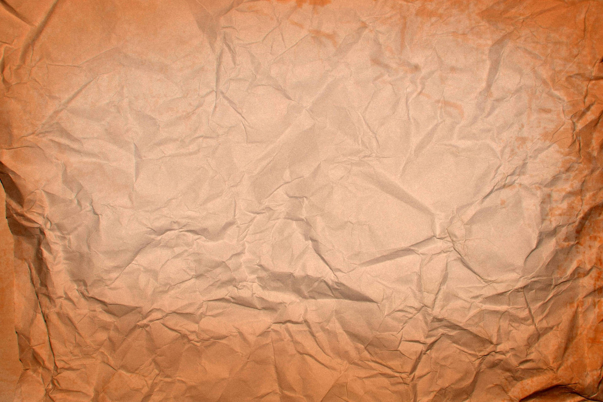 Old Brown Crumpled Paper Background