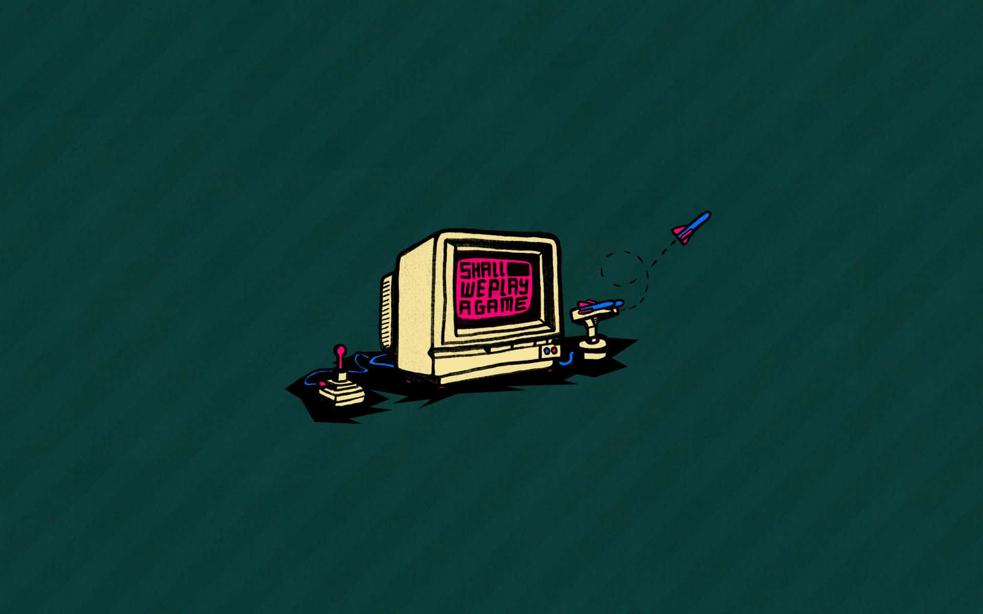 Old Computer Graphic Illustration Wallpaper