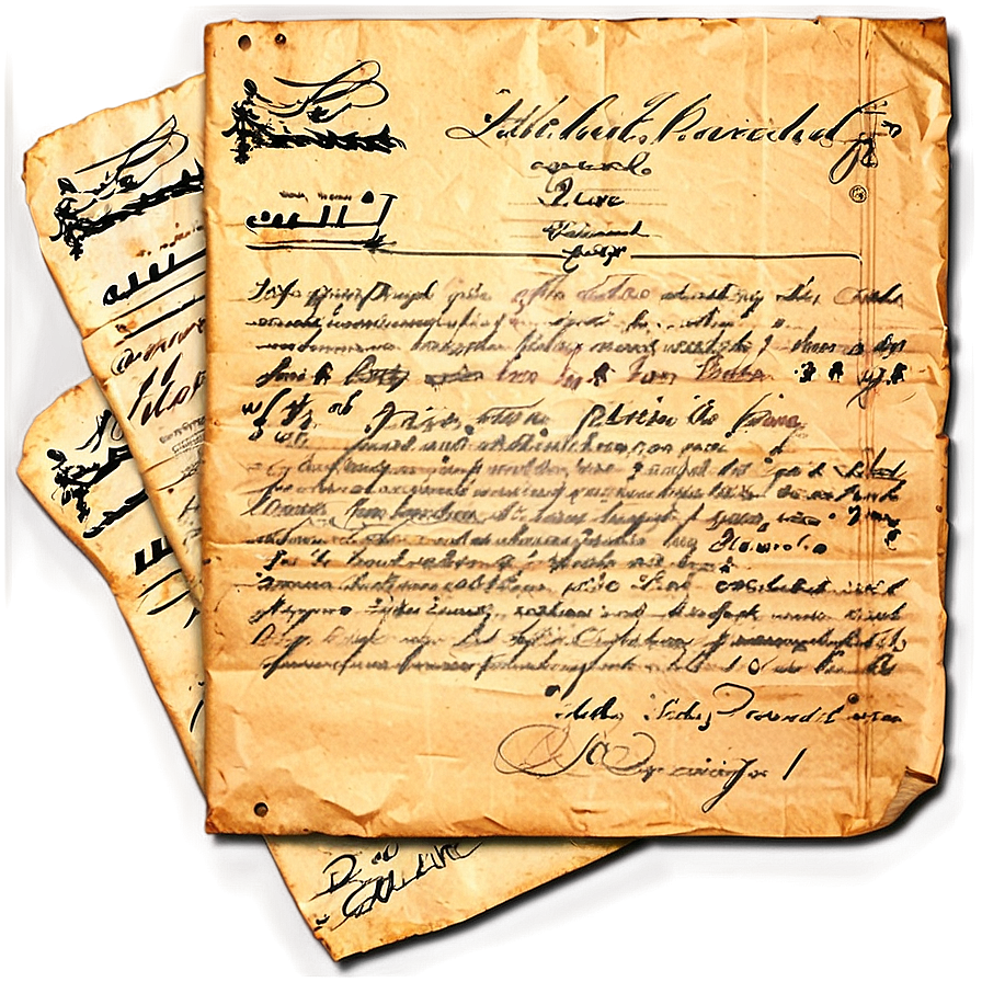 Old Document Paper Png 05232024 PNG