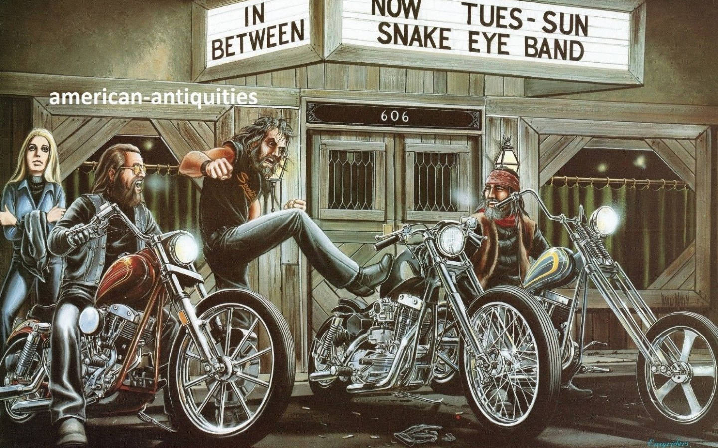 Alteeasy Riders Mit Großen Motorrädern Wallpaper