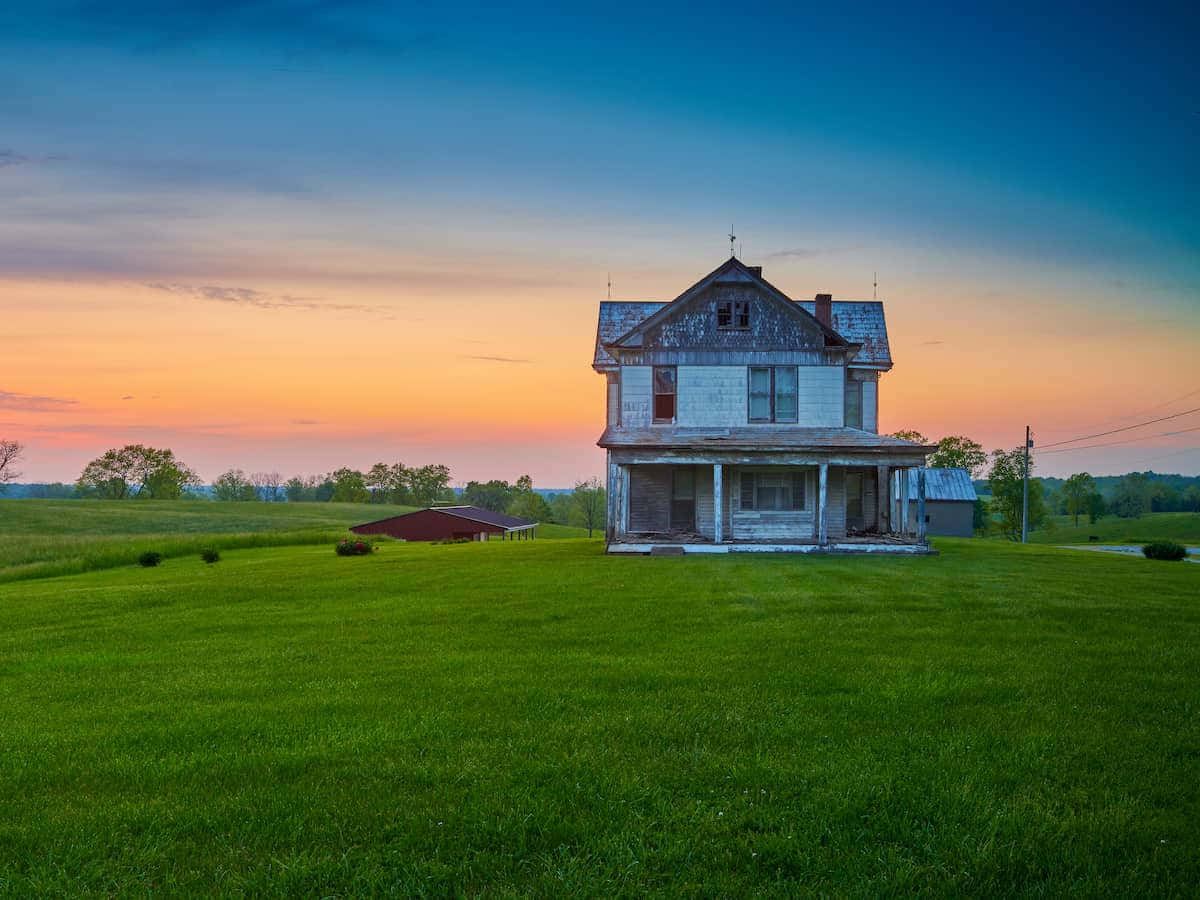 A House In The Middle Of A Field