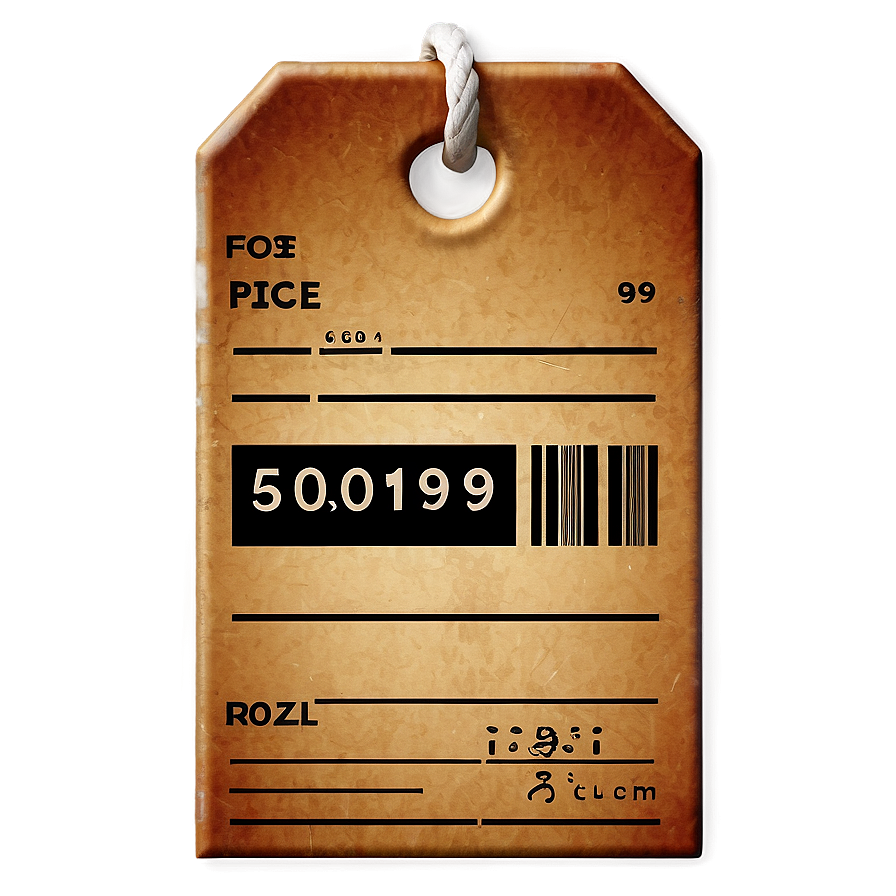 Old Fashioned Price Tag Png 05252024 PNG