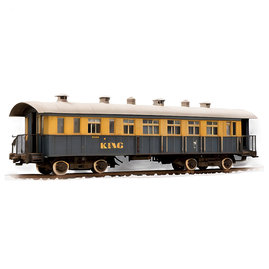 Old-fashioned Train Car Png Qiy71 PNG