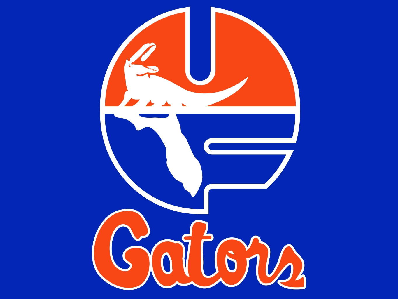 Old Florida Gators Primary Logo Wallpaper