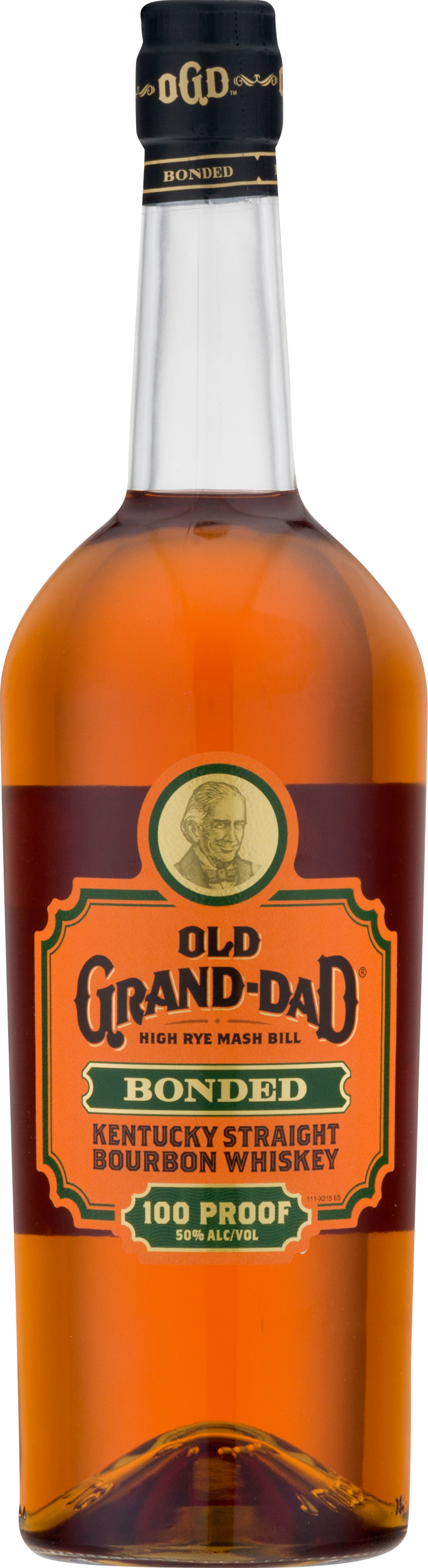 Old Grand Dad Bonded Bourbon Whiskey Bottle PNG