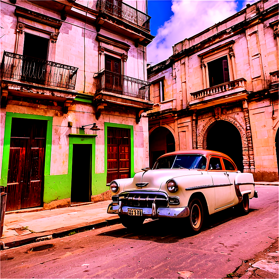 Old Havana Street Png 06202024 PNG