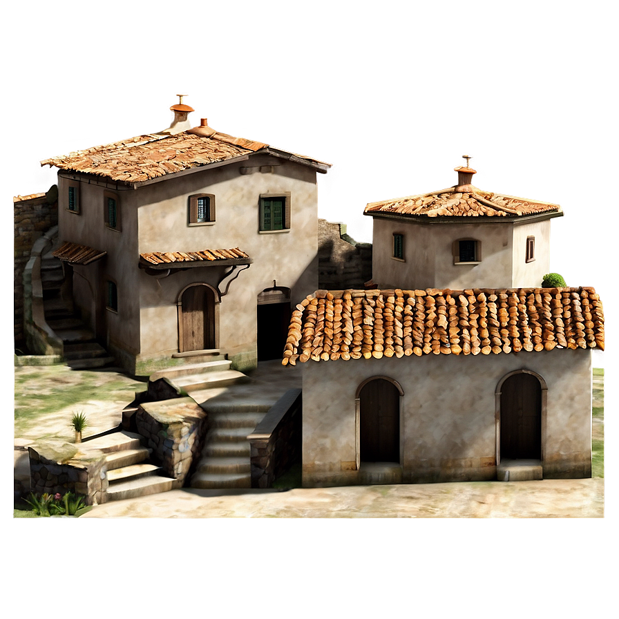 Old Italian Village Luca Png Ymq PNG