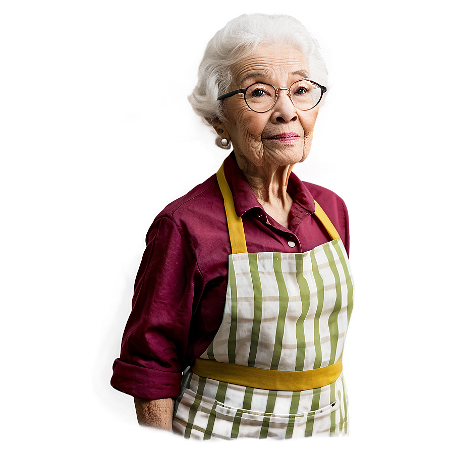 Old Lady In Apron Png Kkl PNG