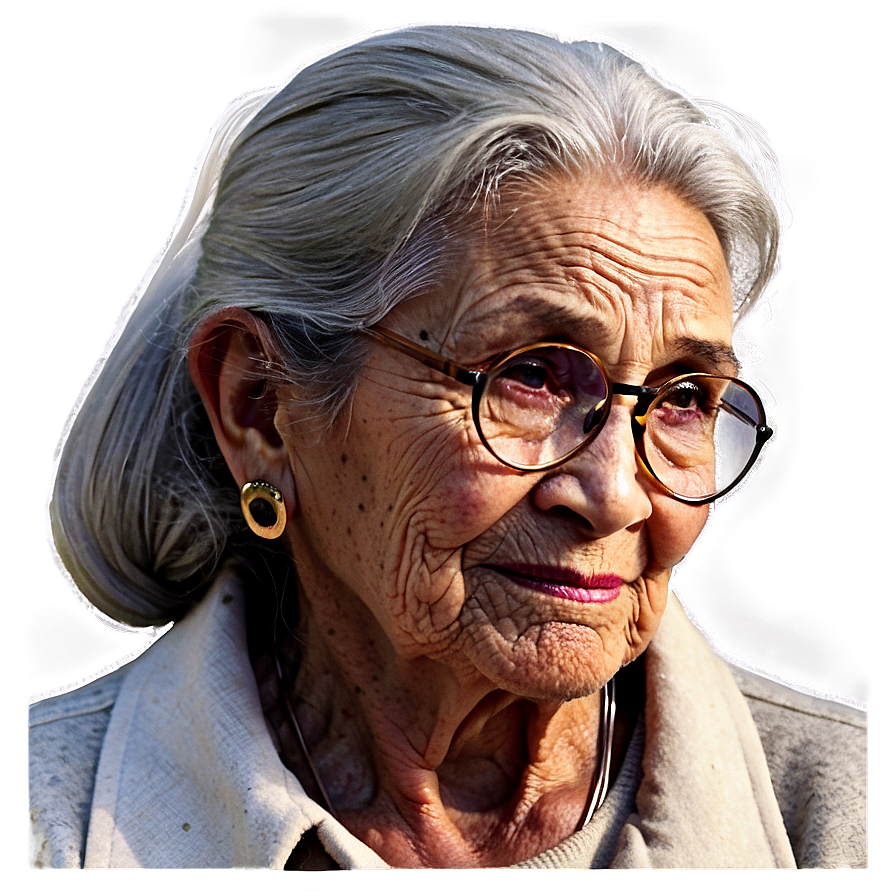 Old Lady Portrait Art Png 24 PNG