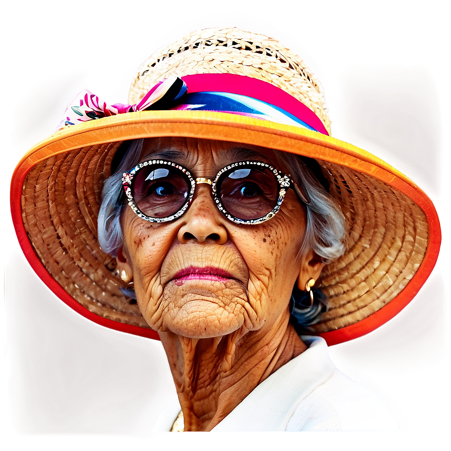 Old Lady With Hat Png 3 PNG